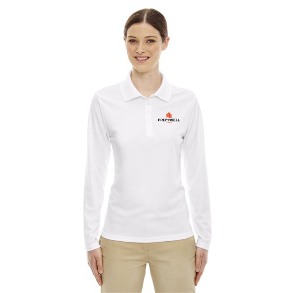 LADIES PINNACLE PERFORMANCE LONG SLEEVE POLO