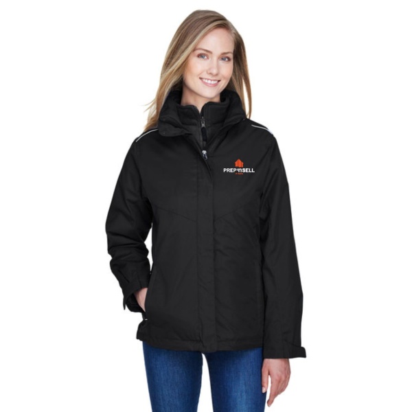 LADIES REGION 3-IN-1 JACKET WITH FLEECE LINER