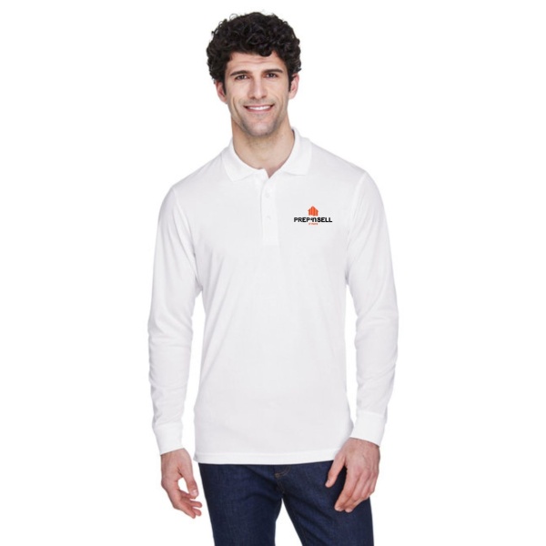 MENS PINNACLE PERFORMANCE LONG SLEEVE POLO